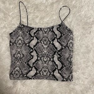 Snake skin tank top, xs